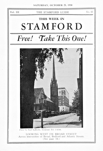 Stamford Baptist Church, October 1930