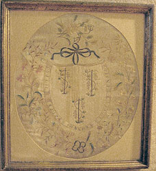 silk embroidery, Seal of the State of Connecticut