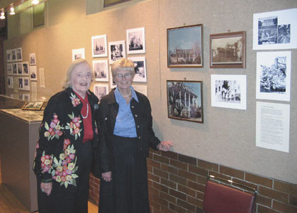 Mrs. Coley and Society member Anne Ramsey
