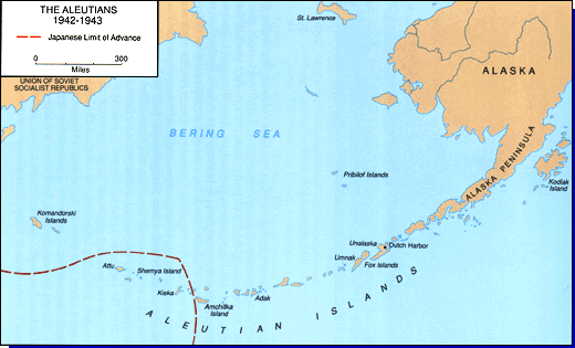 Aleutian Islands 1942 to 1943