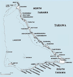 map of Tarawa