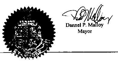 seal and signature of the mayor