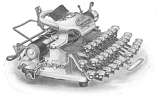 Blickensderfer portable typewriter, 1913