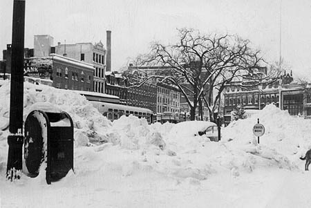 Blizzard of December 26, 1947, Stamford downtown