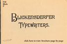 Blickensderfer Typewriters brochure