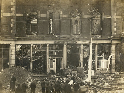 post office after Town Hall fire 1904
