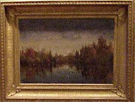 Dumpling Mill Pond, Stamford, Connecticut, painting by A.C. Howland