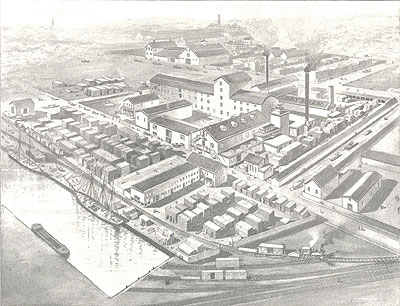 site of both companies in 1892