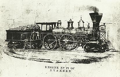 edging of Engine No.27 of N.Y. & N.H.R.R.