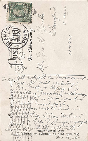 Reverse side of postcard shown at left.