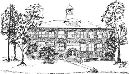 1994 drawing of Society Building by Chris Clapes, click here to enter
