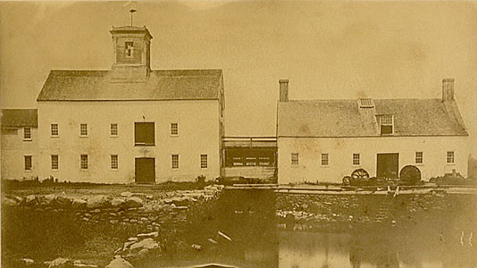 The old mill on Cove Pond
