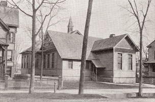 King School on Bedford Street, circa 1892