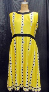 yellow polkdot dress 
